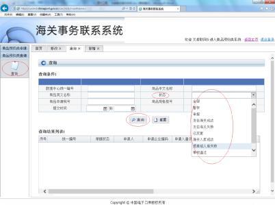 商品预归类查询
