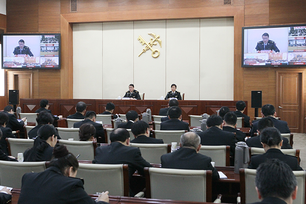 孙毅彪在署主持召开全国海关税收工作电视电话
