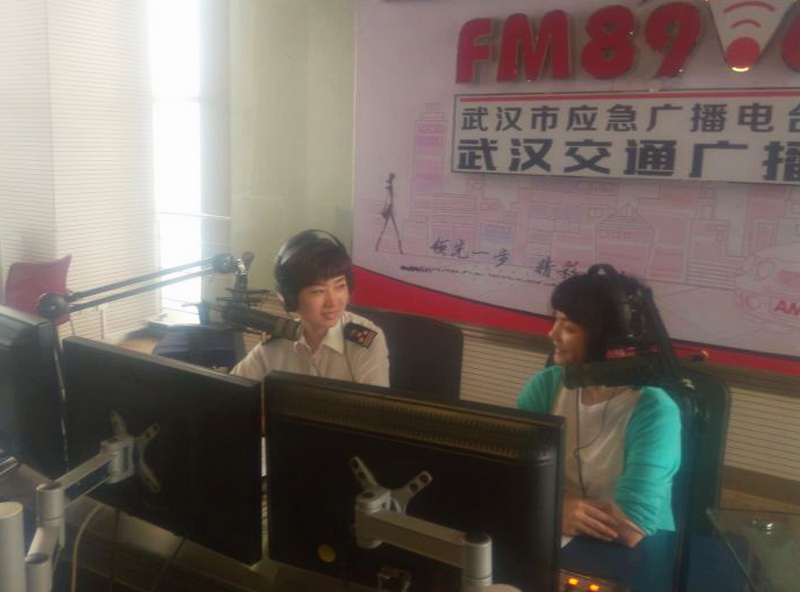 天河机场海关派员参加武汉交通广播《行走的耳