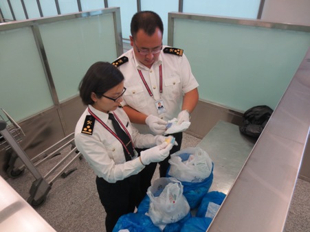 昆明机场海关旅检现场两周内再次查获泰国产减