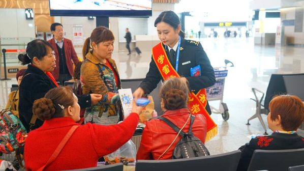 3月5日,重庆江北机场海关在重庆江北机场国际