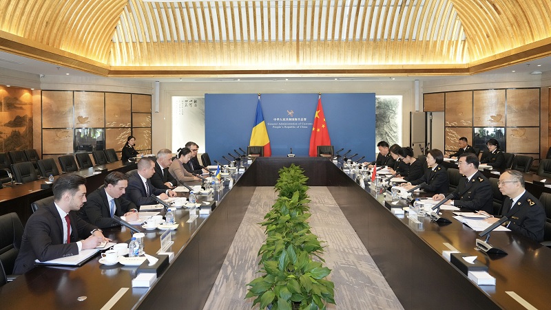 海关总署署长孙梅君会见罗马尼亚农业与区域发展部部长弗洛林·巴尔布